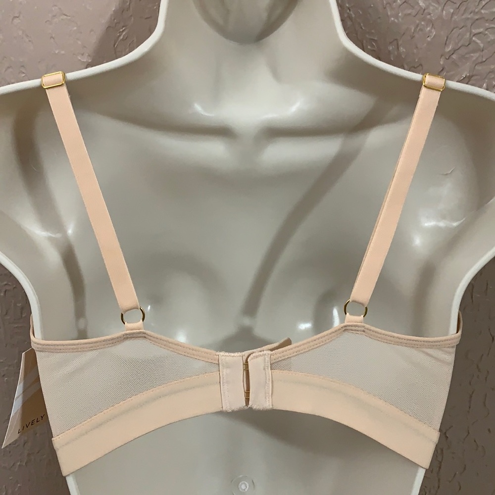 NWT Lively The Mesh Busty Bralette Toasted Almond - Picture 12 of 15